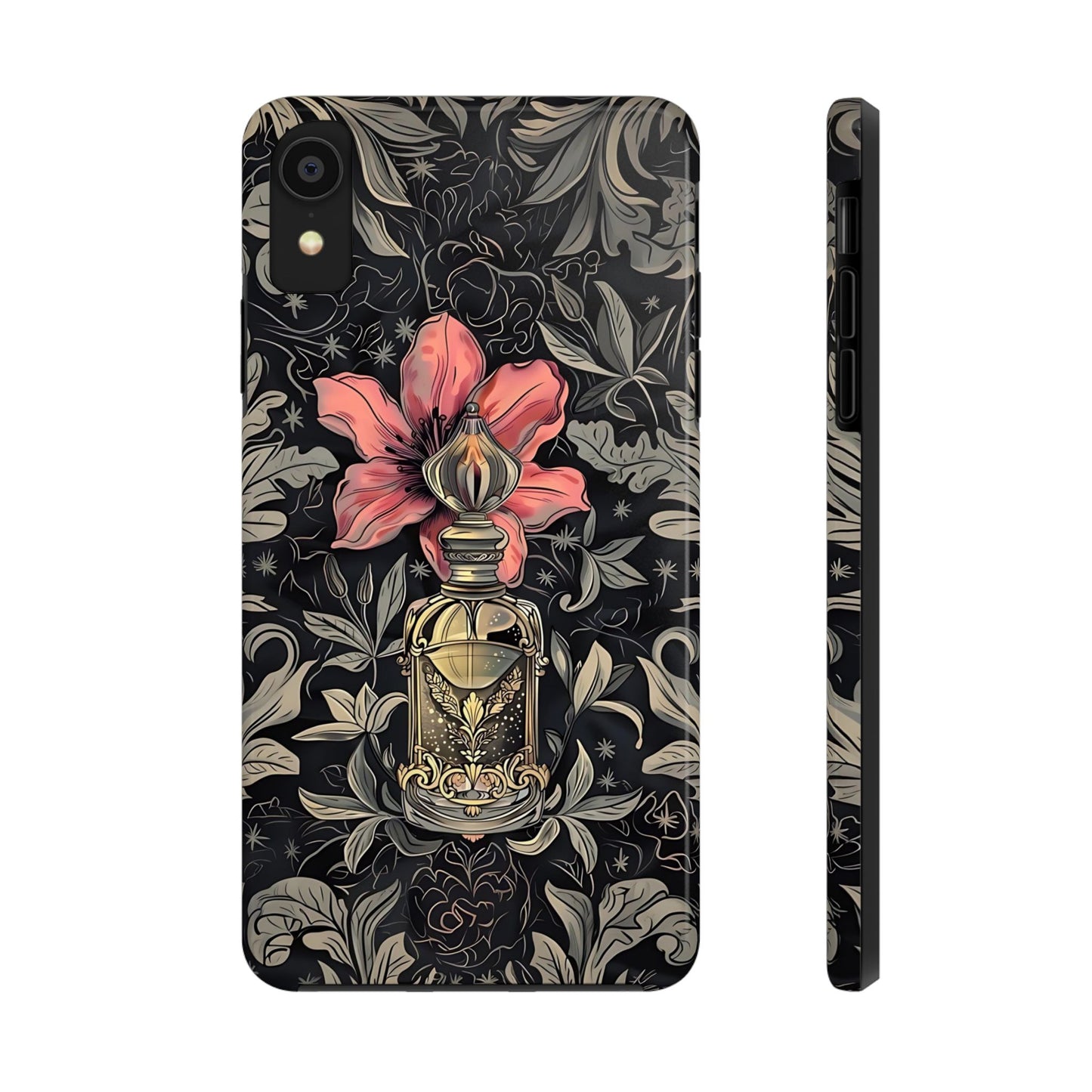 Vintage Black Gold Perfume Phone Case iPhone & Samsung Tough Case