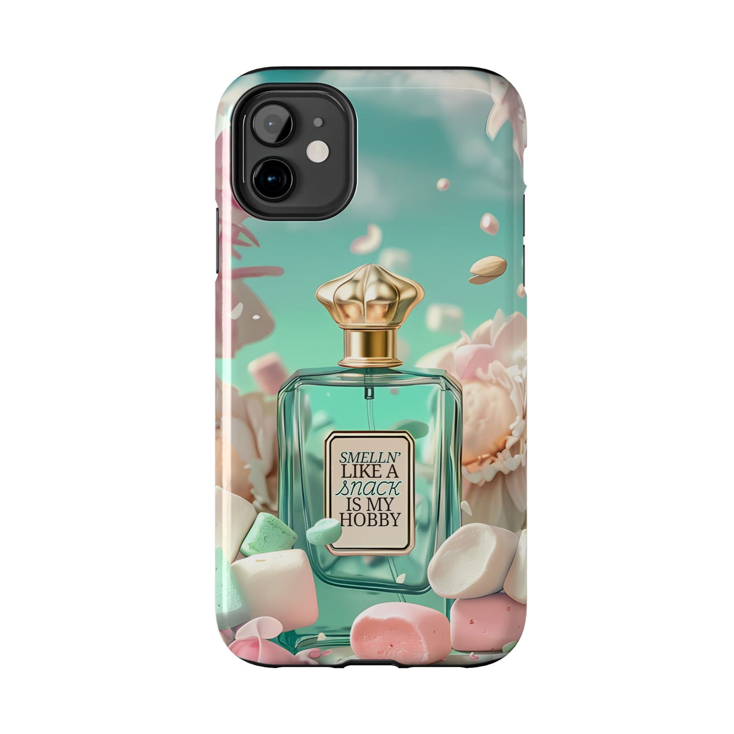 Perfume Marshmallow Phone Case iPhone Samsung "Smelln' Like A Snack Is My Hobby"