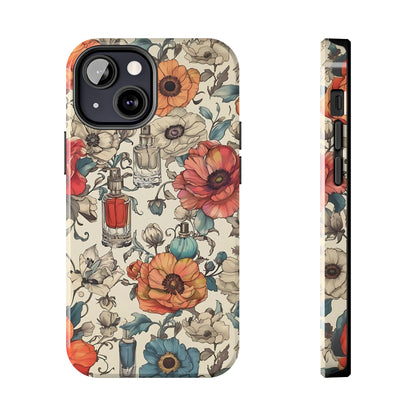 Vintage Perfume Flower Phone Case iPhone Samsung Tough Case