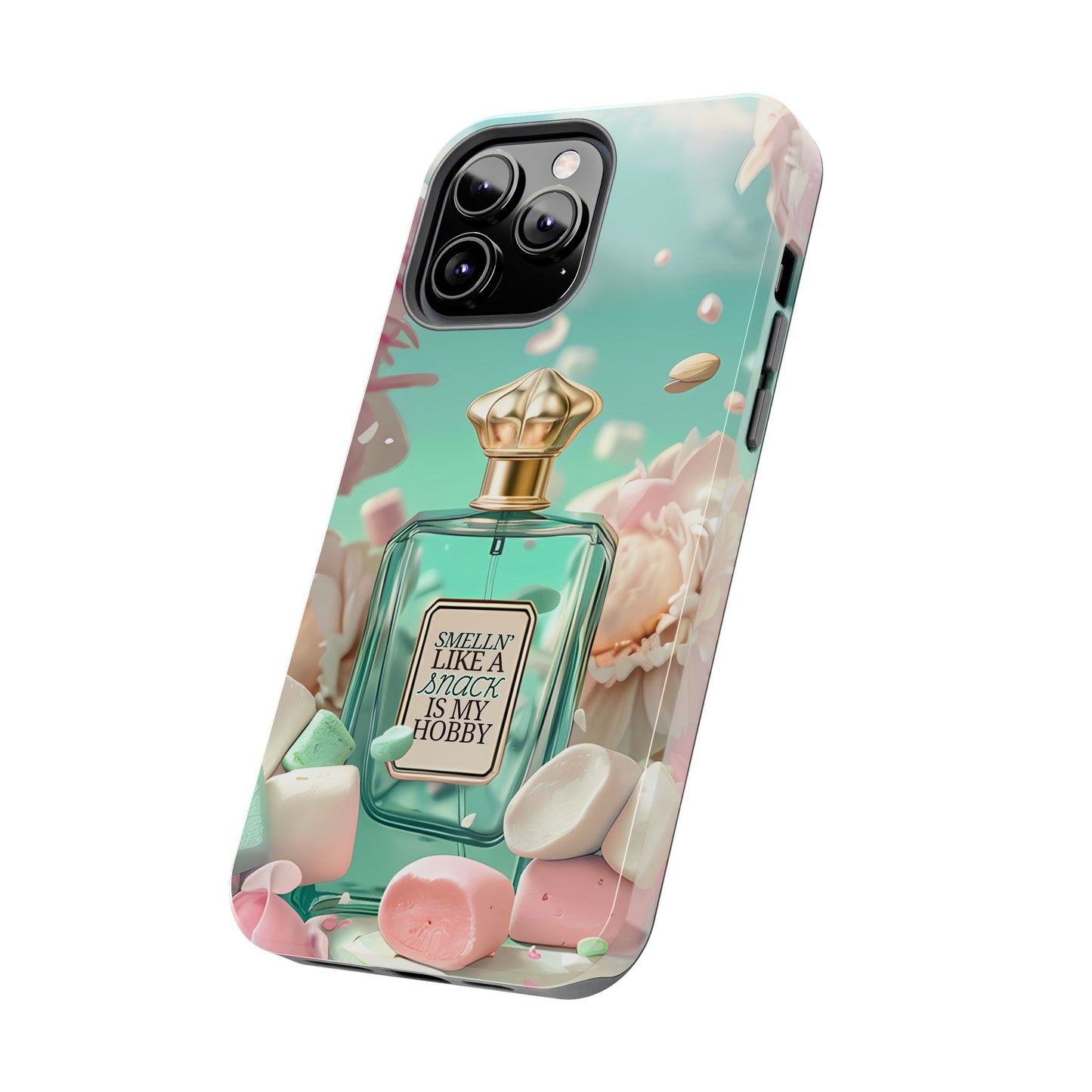 Perfume Marshmallow Phone Case iPhone Samsung "Smelln' Like A Snack Is My Hobby"