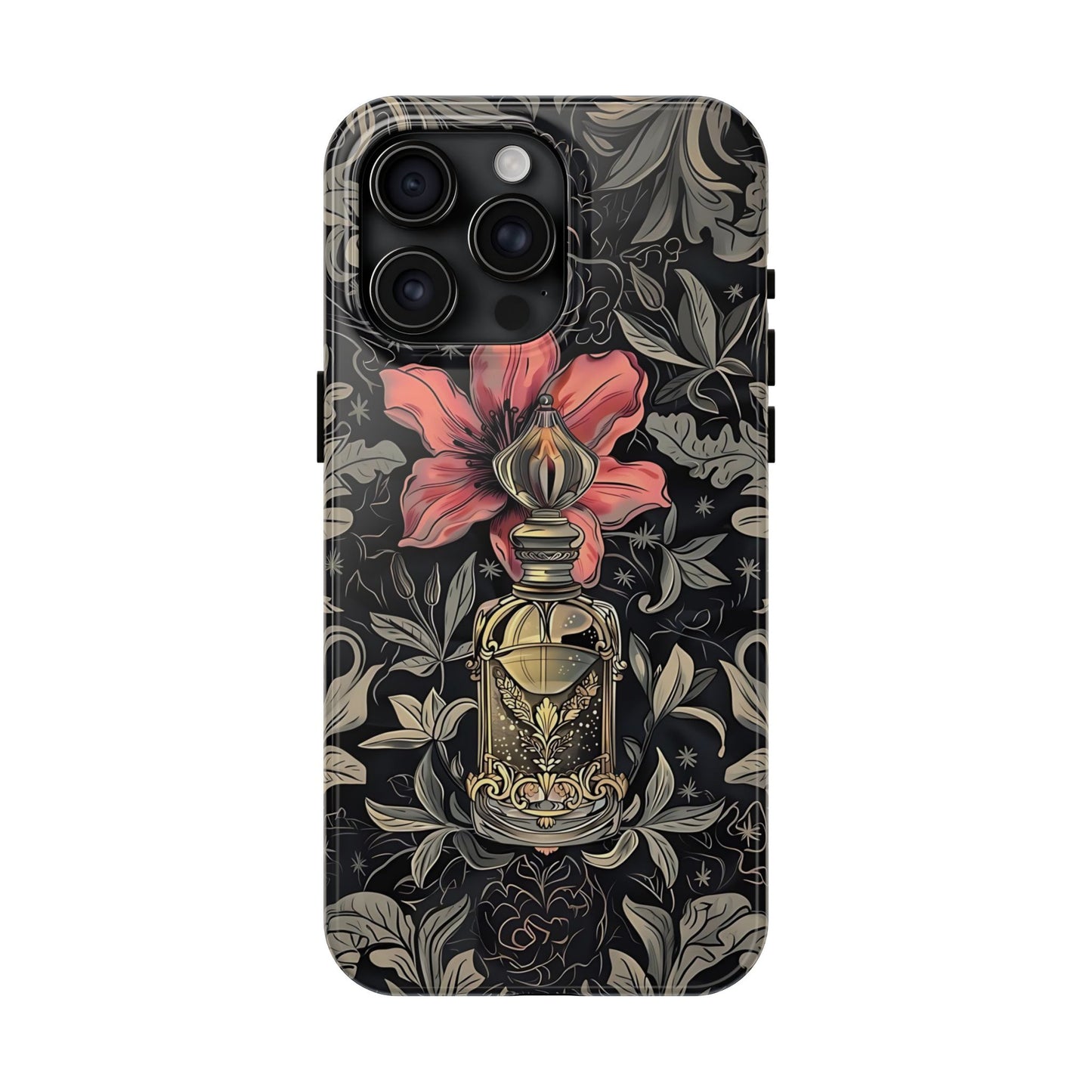 Vintage Black Gold Perfume Phone Case iPhone & Samsung Tough Case