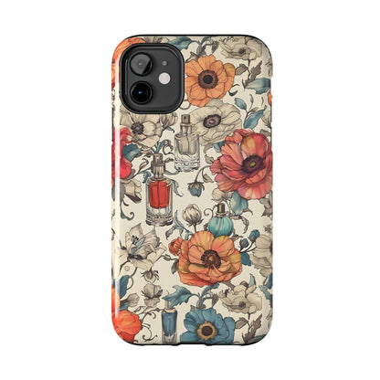 Vintage Perfume Flower Phone Case iPhone Samsung Tough Case