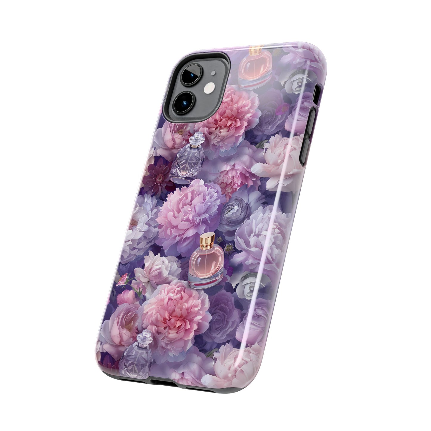 Vintage Floral Perfume Phone Case iPhone Samsung Purple Tough Case