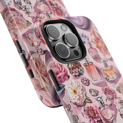 Floral Perfume Gemstone Phone Case iPhone Samsung