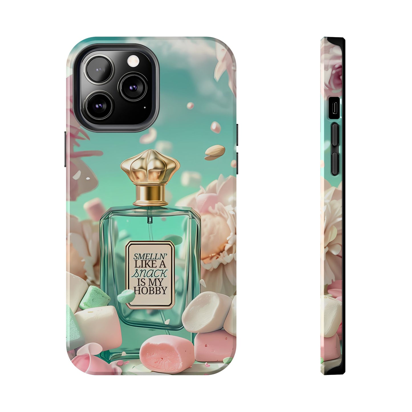 Perfume Marshmallow Phone Case iPhone Samsung "Smelln' Like A Snack Is My Hobby"