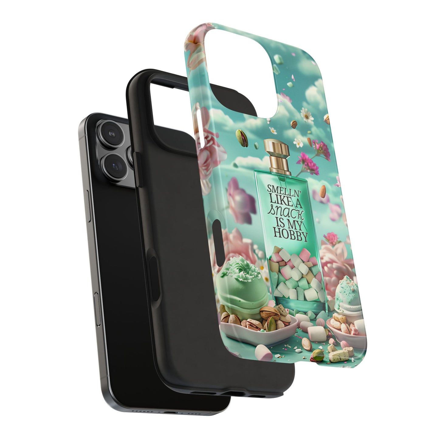 Gourmand Perfume Phone Case iPhone Samsung "Smelln' Like A Snack Is My Hobby"