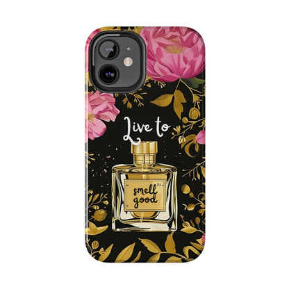 Vintage Perfume Phone Case iPhone Samsung "Live To Smell Good" Tough Case