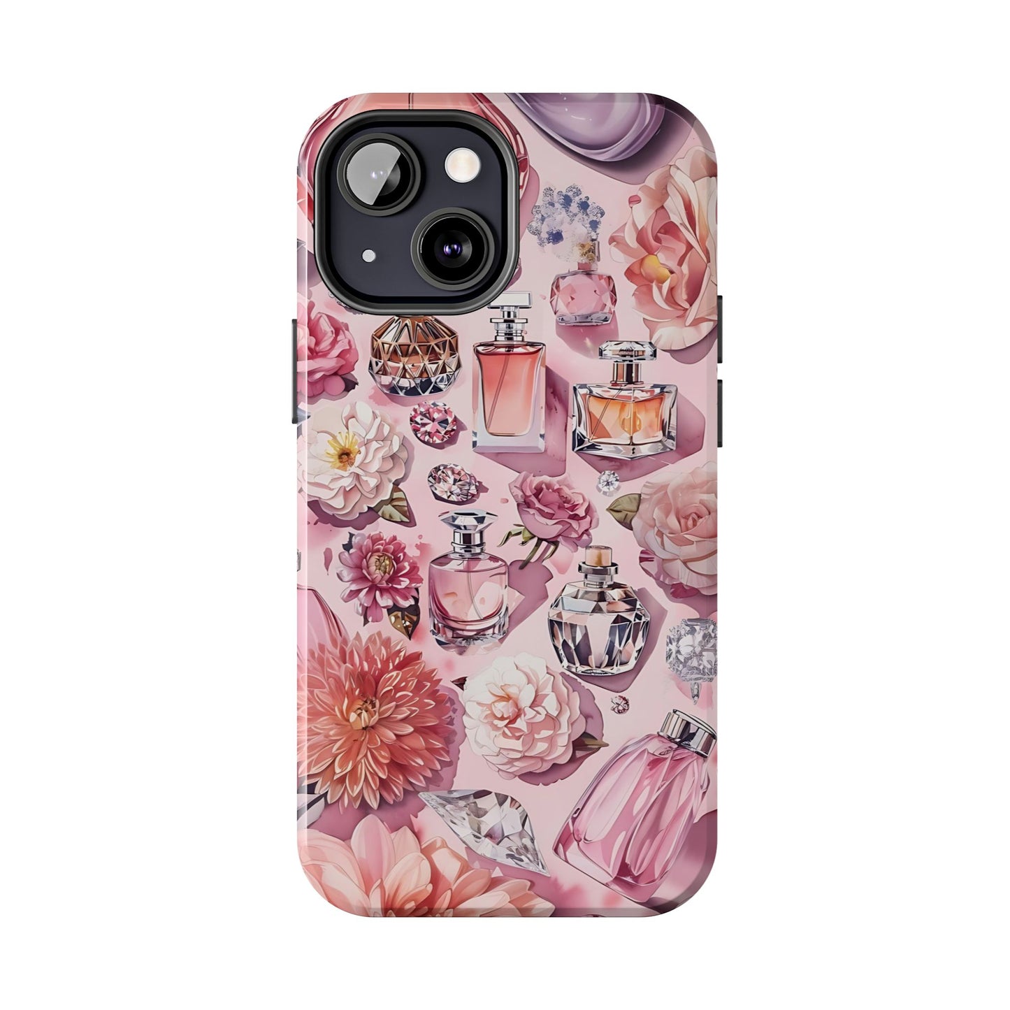 Floral Perfume Gemstone Phone Case iPhone Samsung