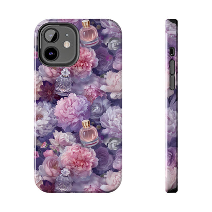 Vintage Floral Perfume Phone Case iPhone Samsung Purple Tough Case