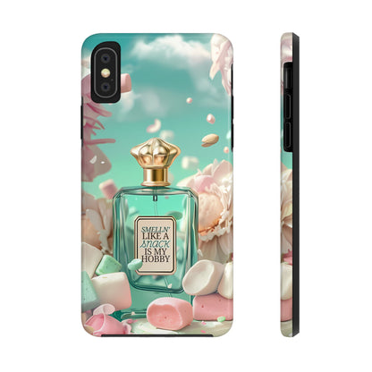 Perfume Marshmallow Phone Case iPhone Samsung "Smelln' Like A Snack Is My Hobby"