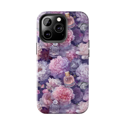 Vintage Floral Perfume Phone Case iPhone Samsung Purple Tough Case