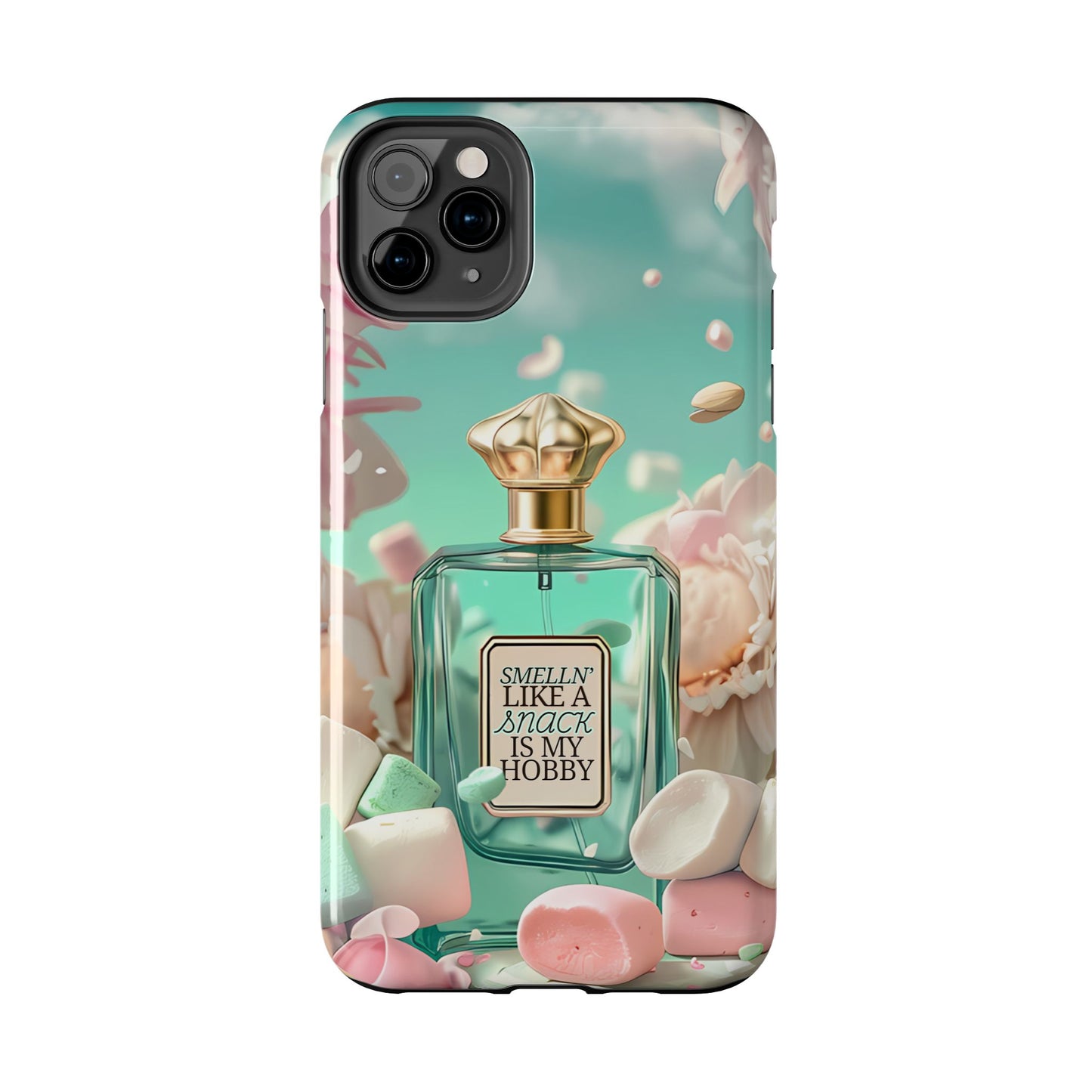 Perfume Marshmallow Phone Case iPhone Samsung "Smelln' Like A Snack Is My Hobby"