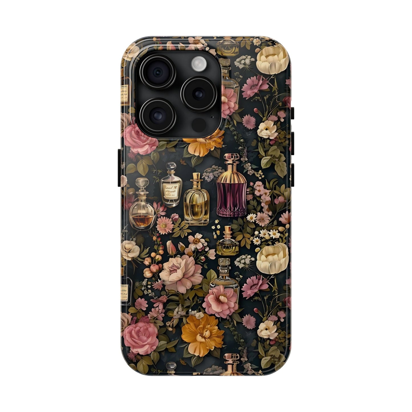 Vintage Perfume & Flower Phone Case iPhone Samsung Tough Case