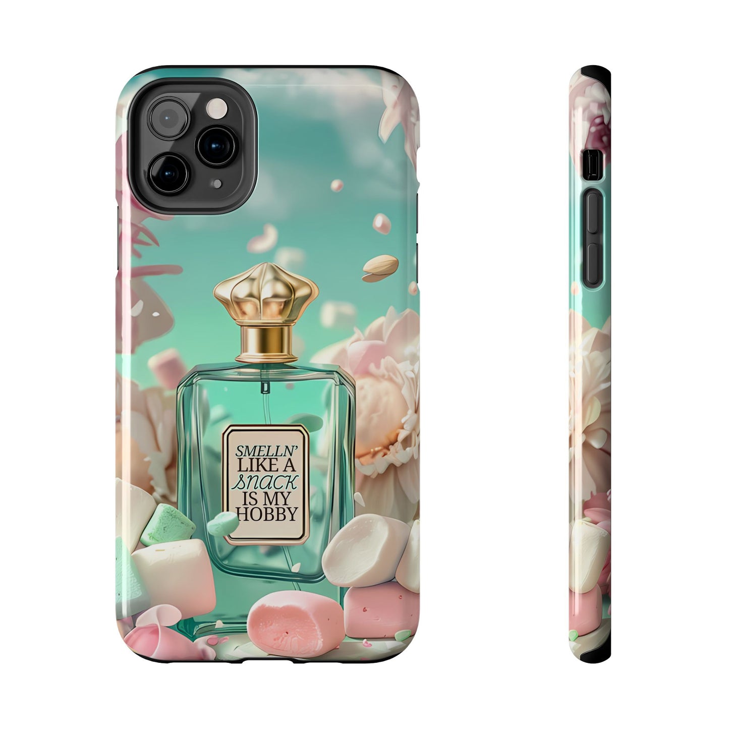 Perfume Marshmallow Phone Case iPhone Samsung "Smelln' Like A Snack Is My Hobby"