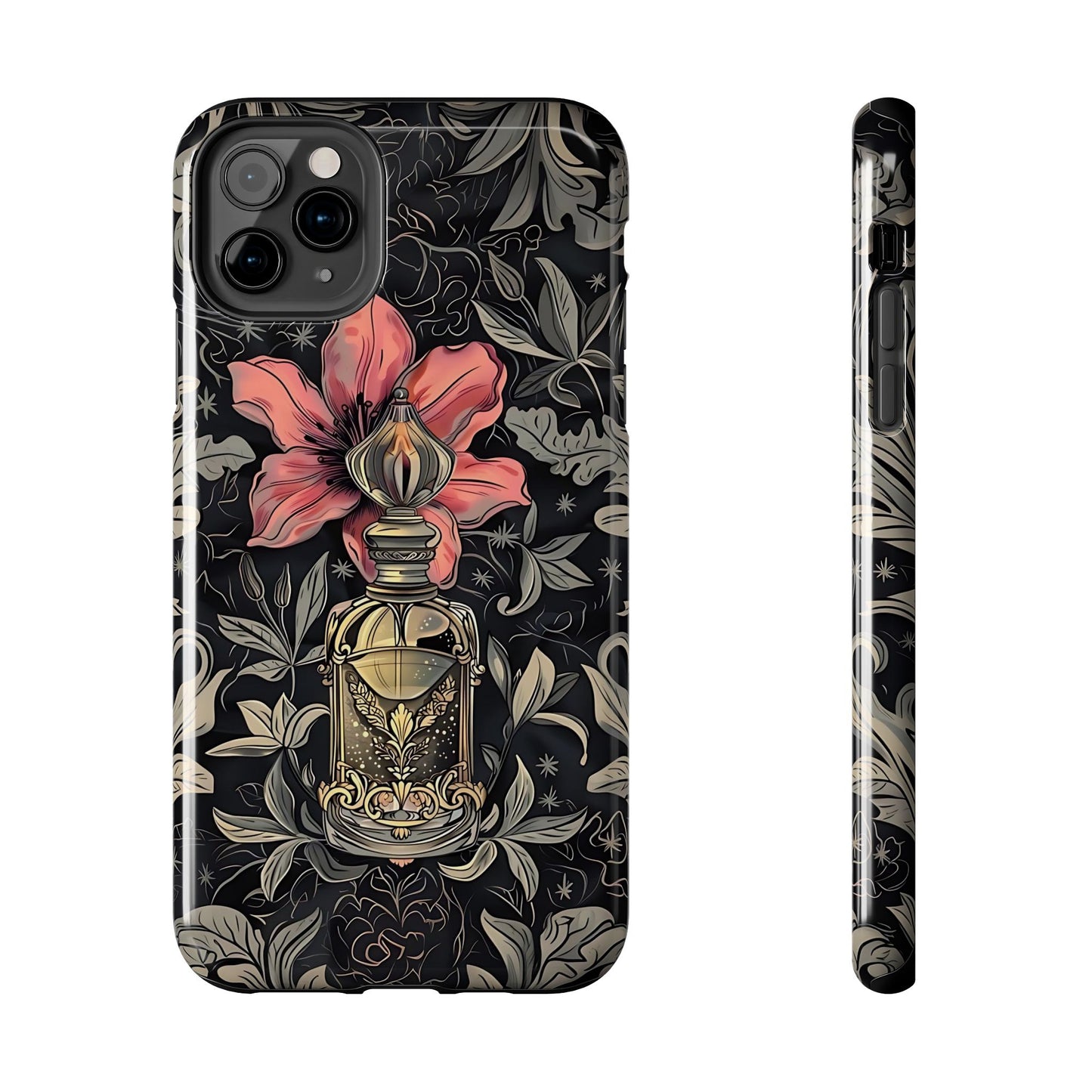 Vintage Black Gold Perfume Phone Case iPhone & Samsung Tough Case