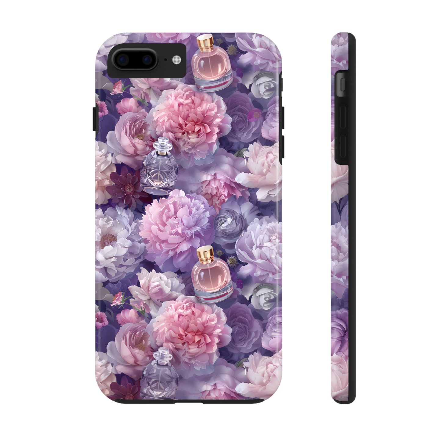 Vintage Floral Perfume Phone Case iPhone Samsung Purple Tough Case