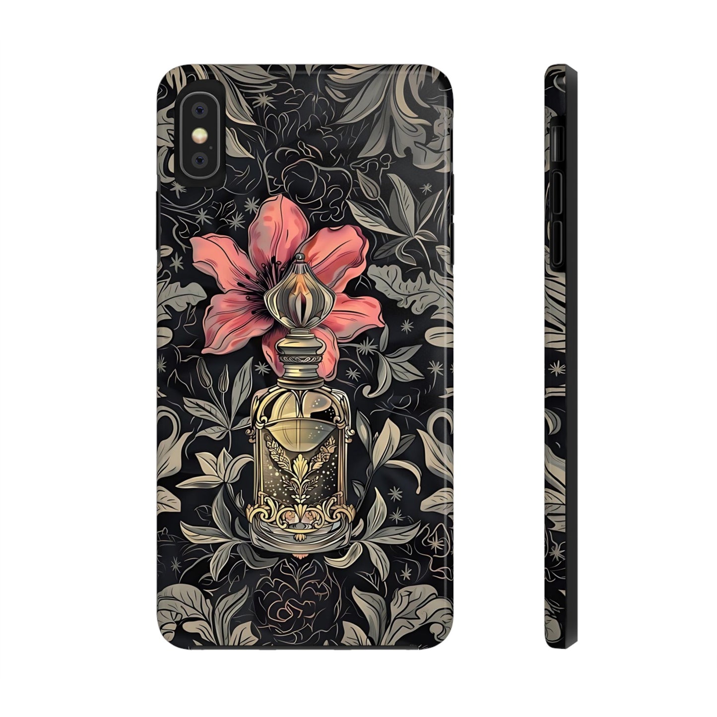 Vintage Black Gold Perfume Phone Case iPhone & Samsung Tough Case