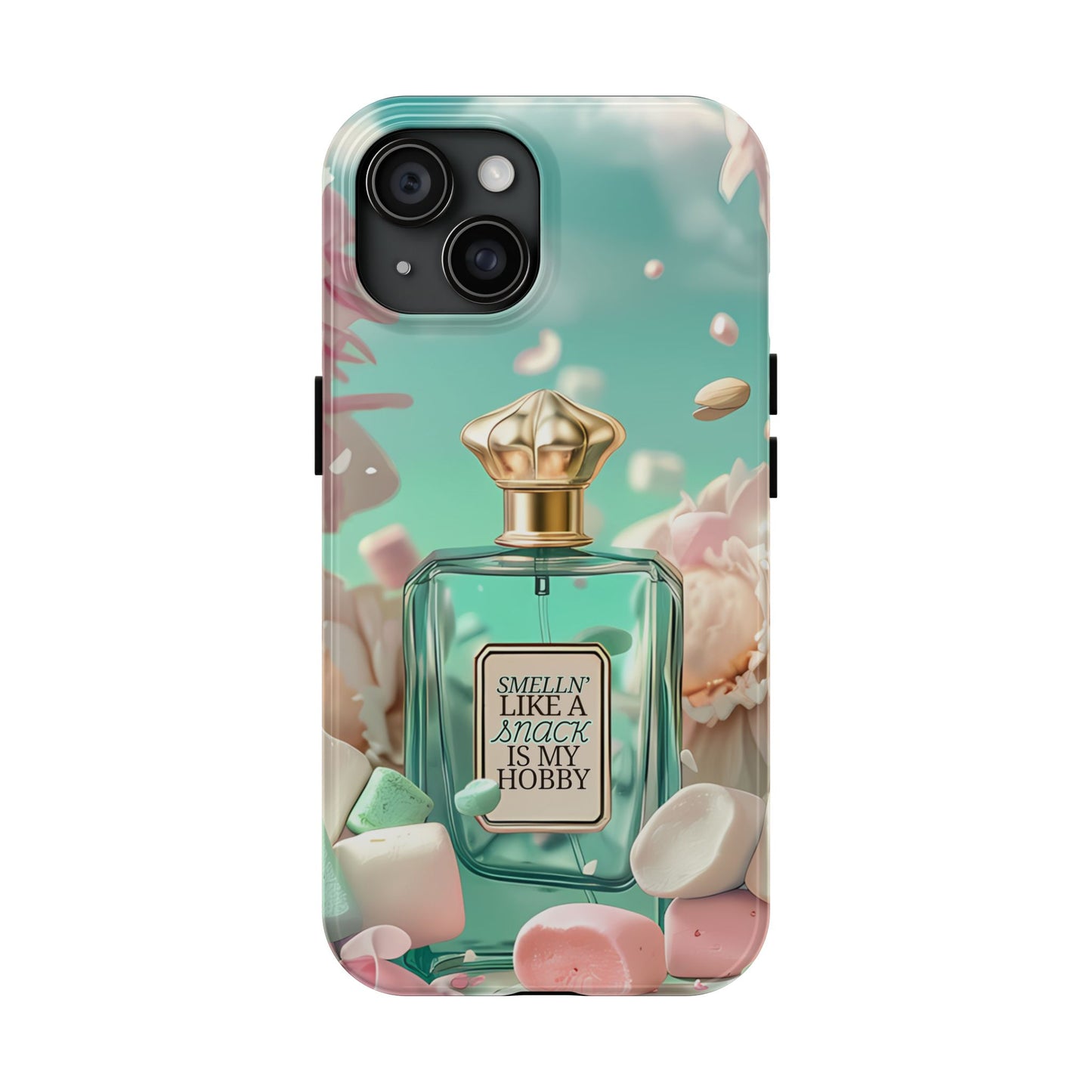 Perfume Marshmallow Phone Case iPhone Samsung "Smelln' Like A Snack Is My Hobby"