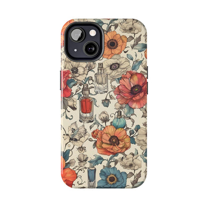 Vintage Perfume Flower Phone Case iPhone Samsung Tough Case