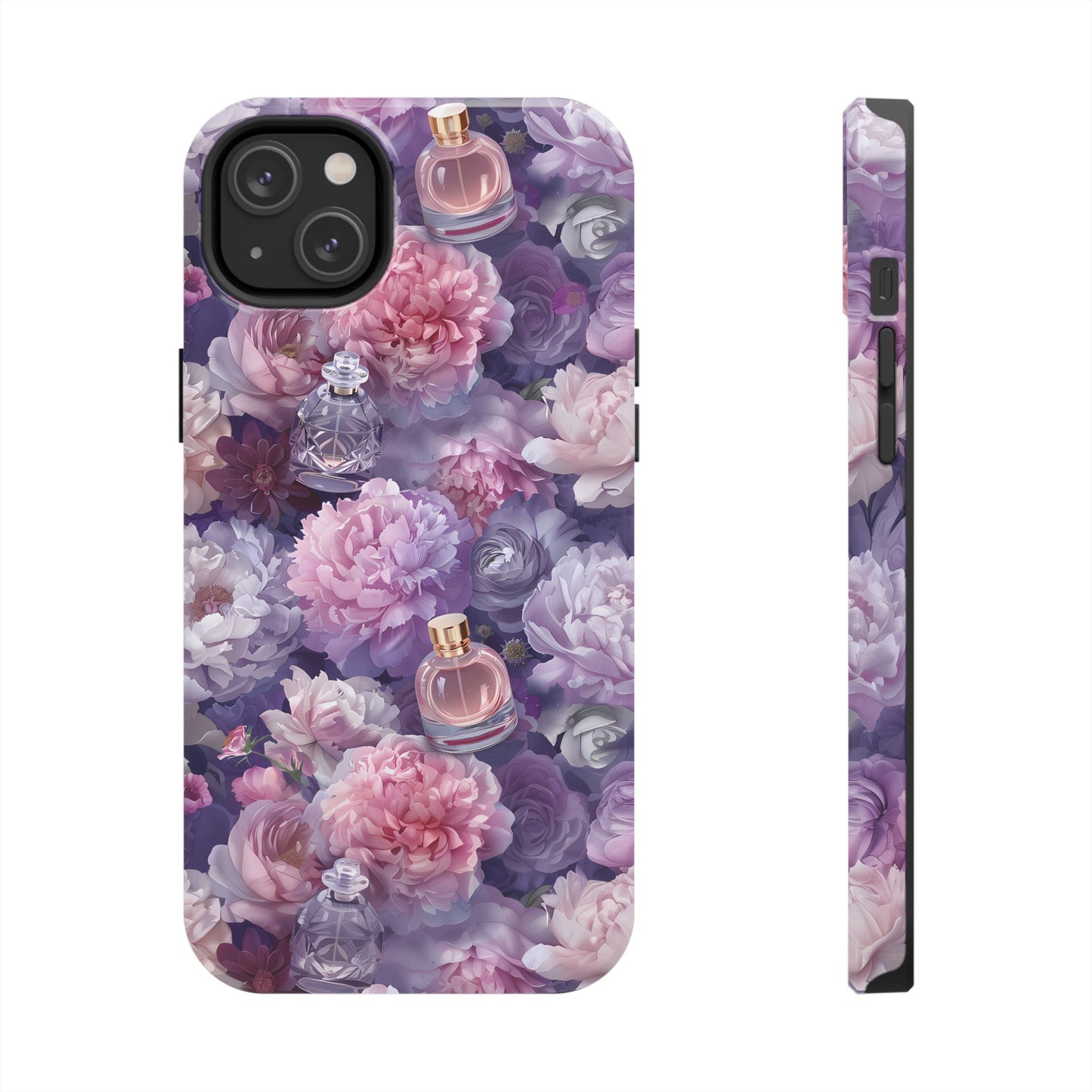 Vintage Floral Perfume Phone Case iPhone Samsung Purple Tough Case