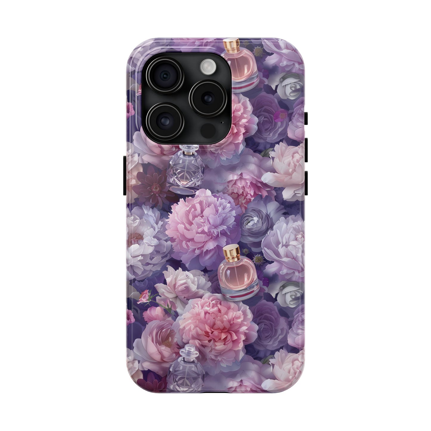 Vintage Floral Perfume Phone Case iPhone Samsung Purple Tough Case