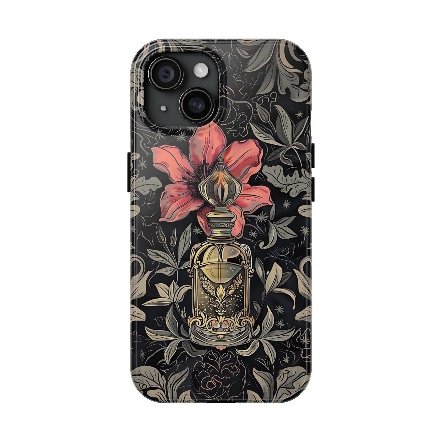 Vintage Black Gold Perfume Phone Case iPhone & Samsung Tough Case