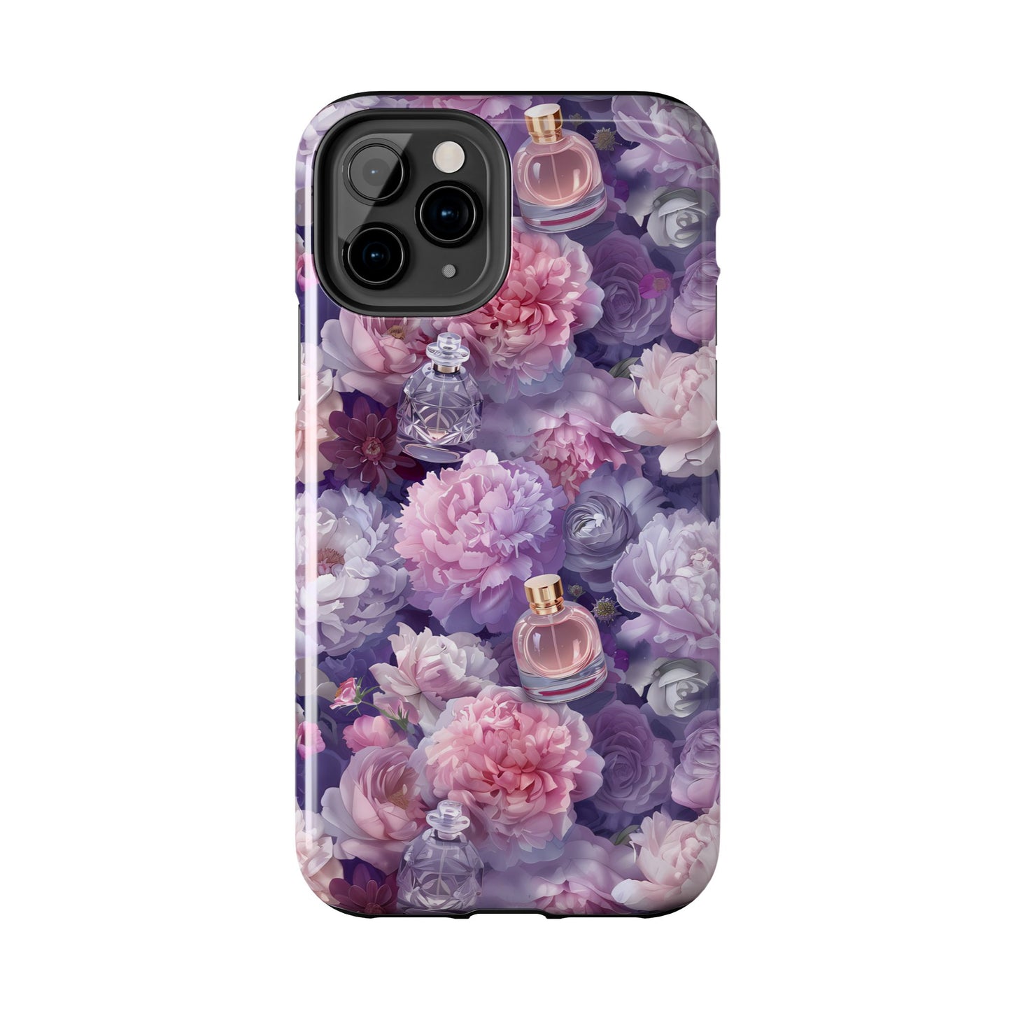 Vintage Floral Perfume Phone Case iPhone Samsung Purple Tough Case