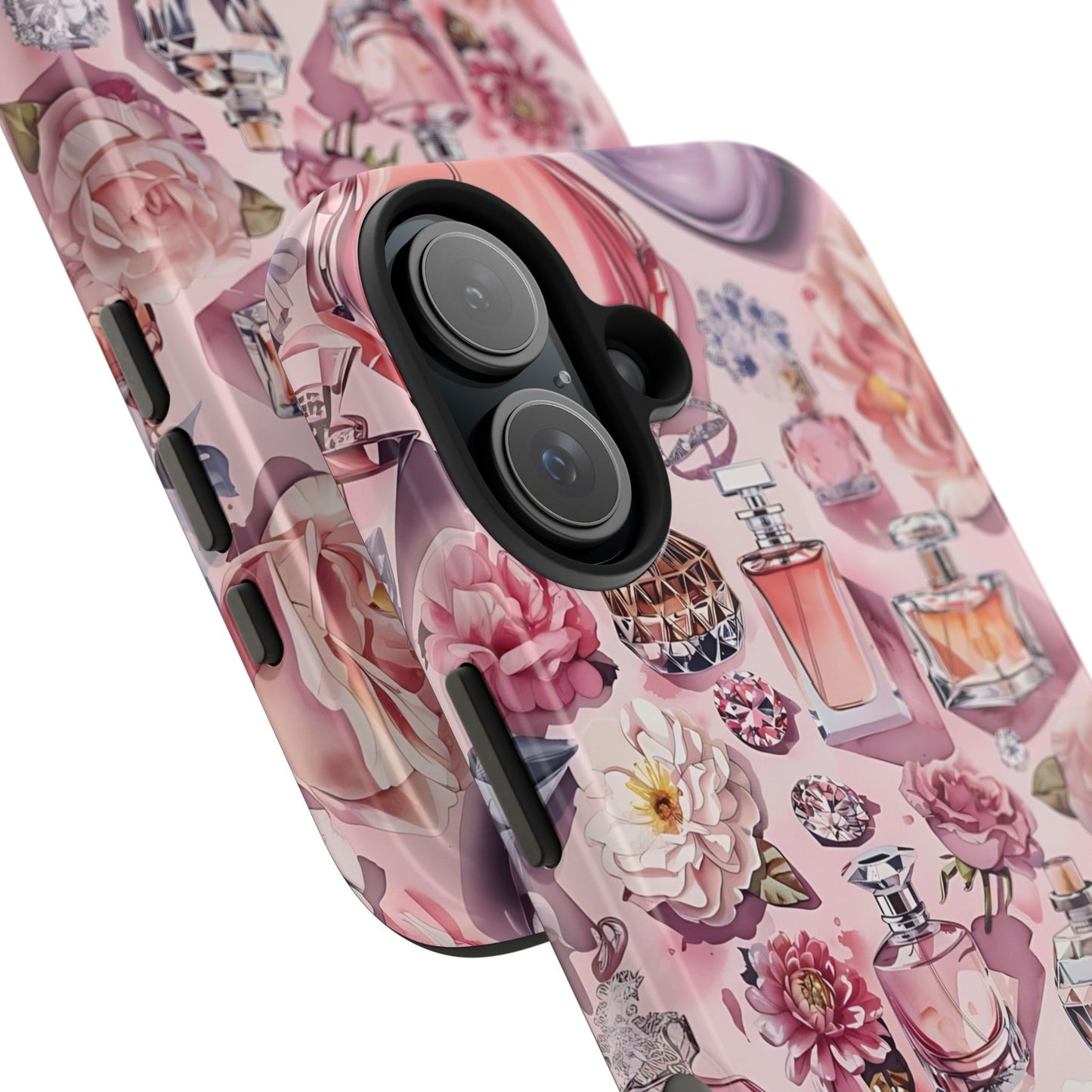 Floral Perfume Gemstone Phone Case iPhone Samsung