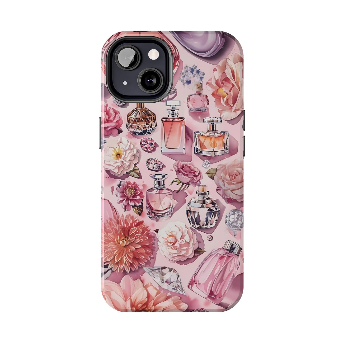 Floral Perfume Gemstone Phone Case iPhone Samsung