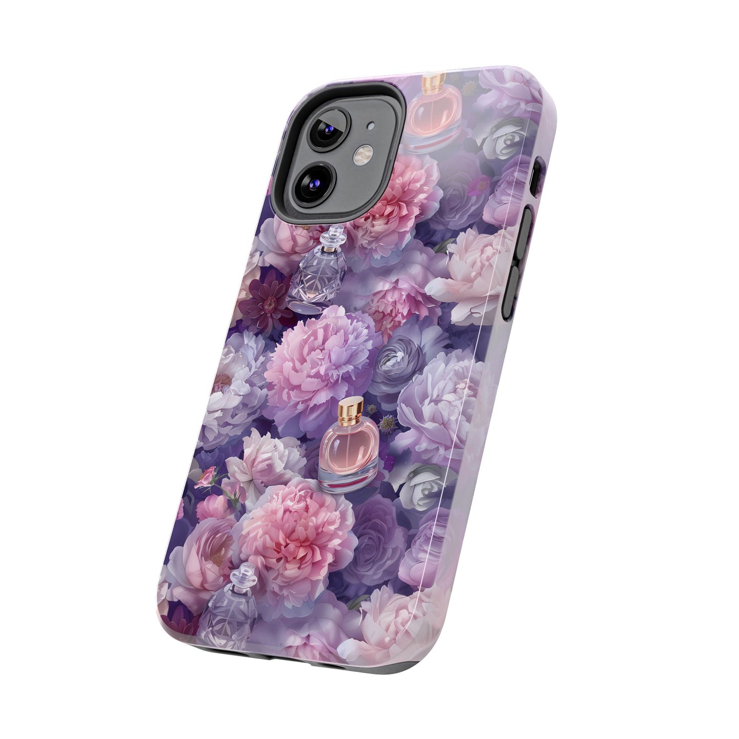 Vintage Floral Perfume Phone Case iPhone Samsung Purple Tough Case