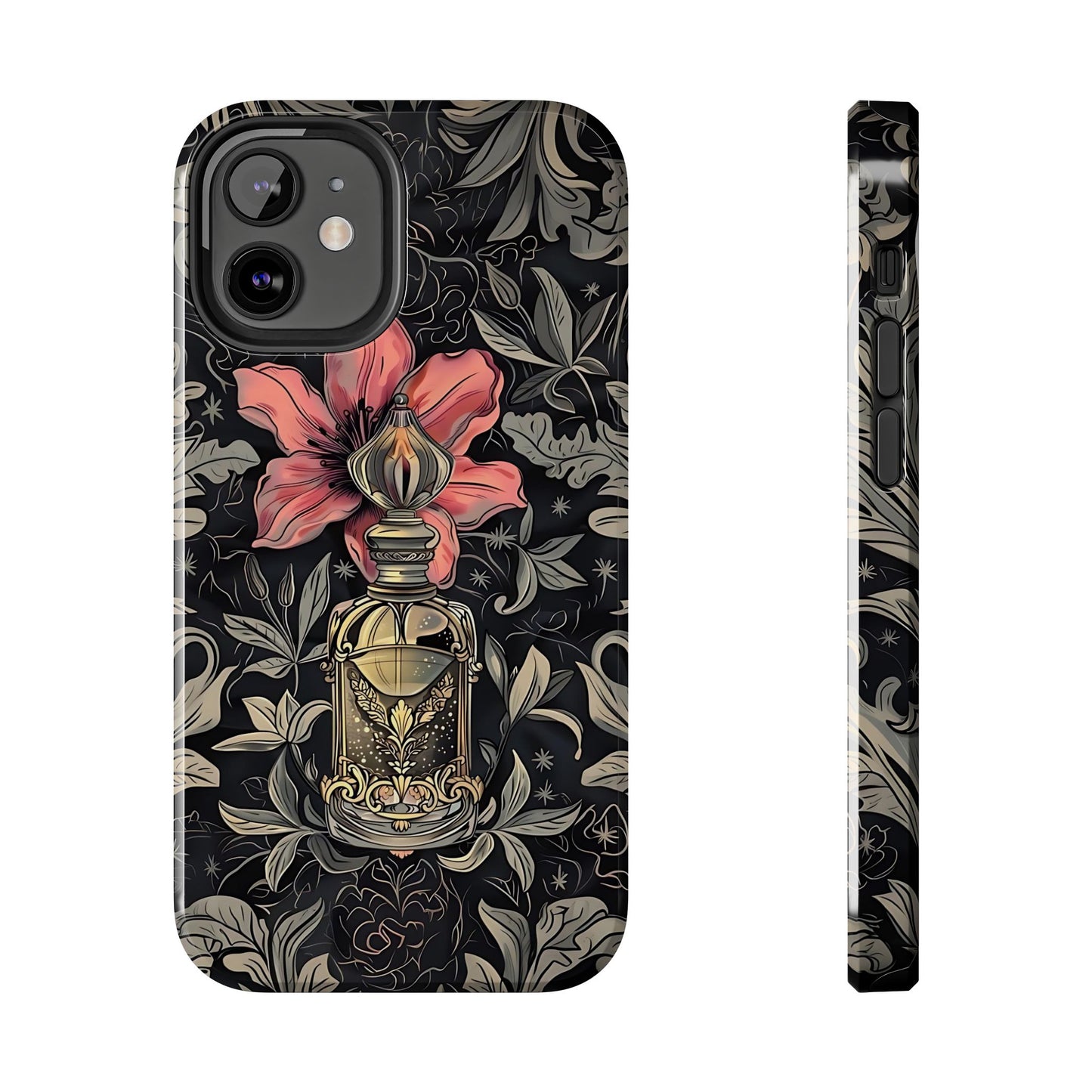 Vintage Black Gold Perfume Phone Case iPhone & Samsung Tough Case