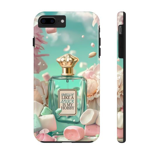 Perfume Marshmallow Phone Case iPhone Samsung "Smelln' Like A Snack Is My Hobby"