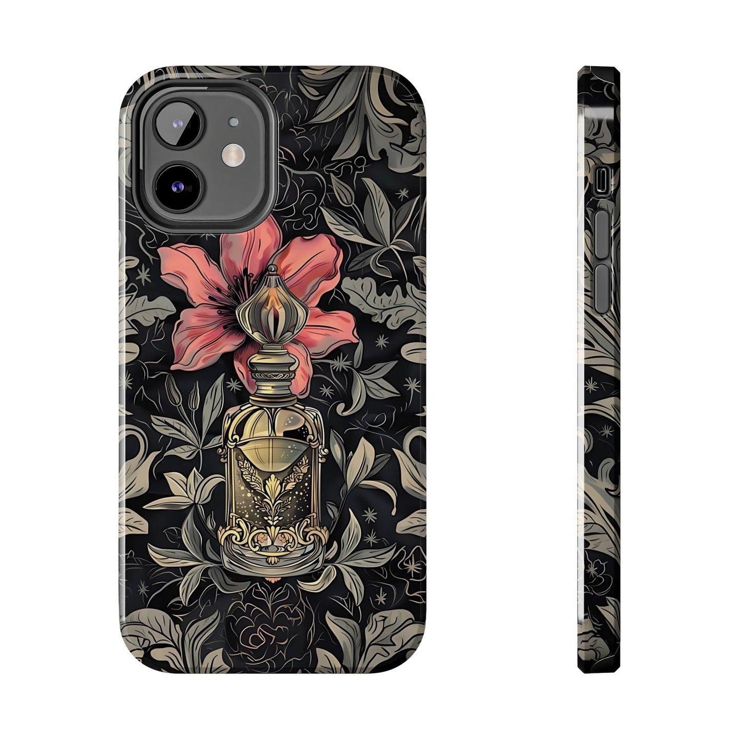 Vintage Black Gold Perfume Phone Case iPhone & Samsung Tough Case