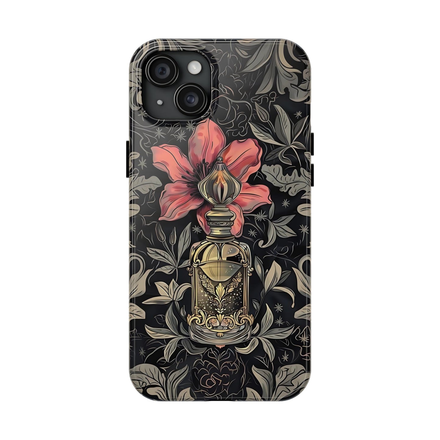 Vintage Black Gold Perfume Phone Case iPhone & Samsung Tough Case