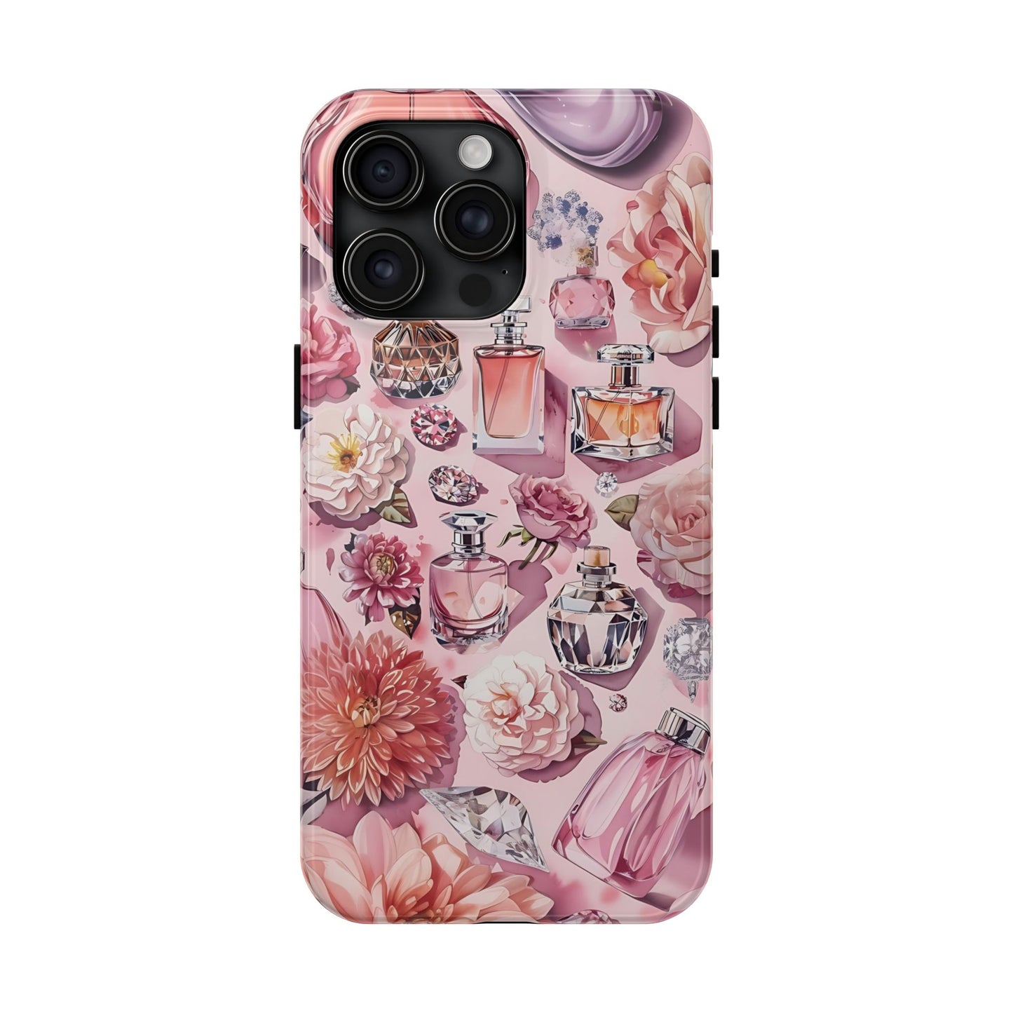 Floral Perfume Gemstone Phone Case iPhone Samsung