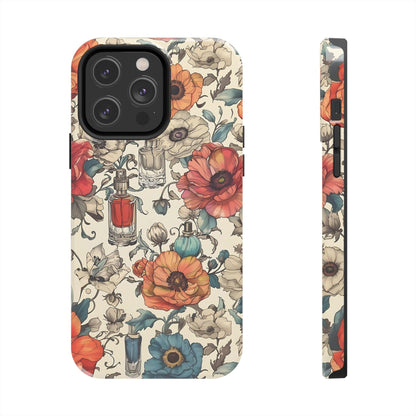 Vintage Perfume Flower Phone Case iPhone Samsung Tough Case