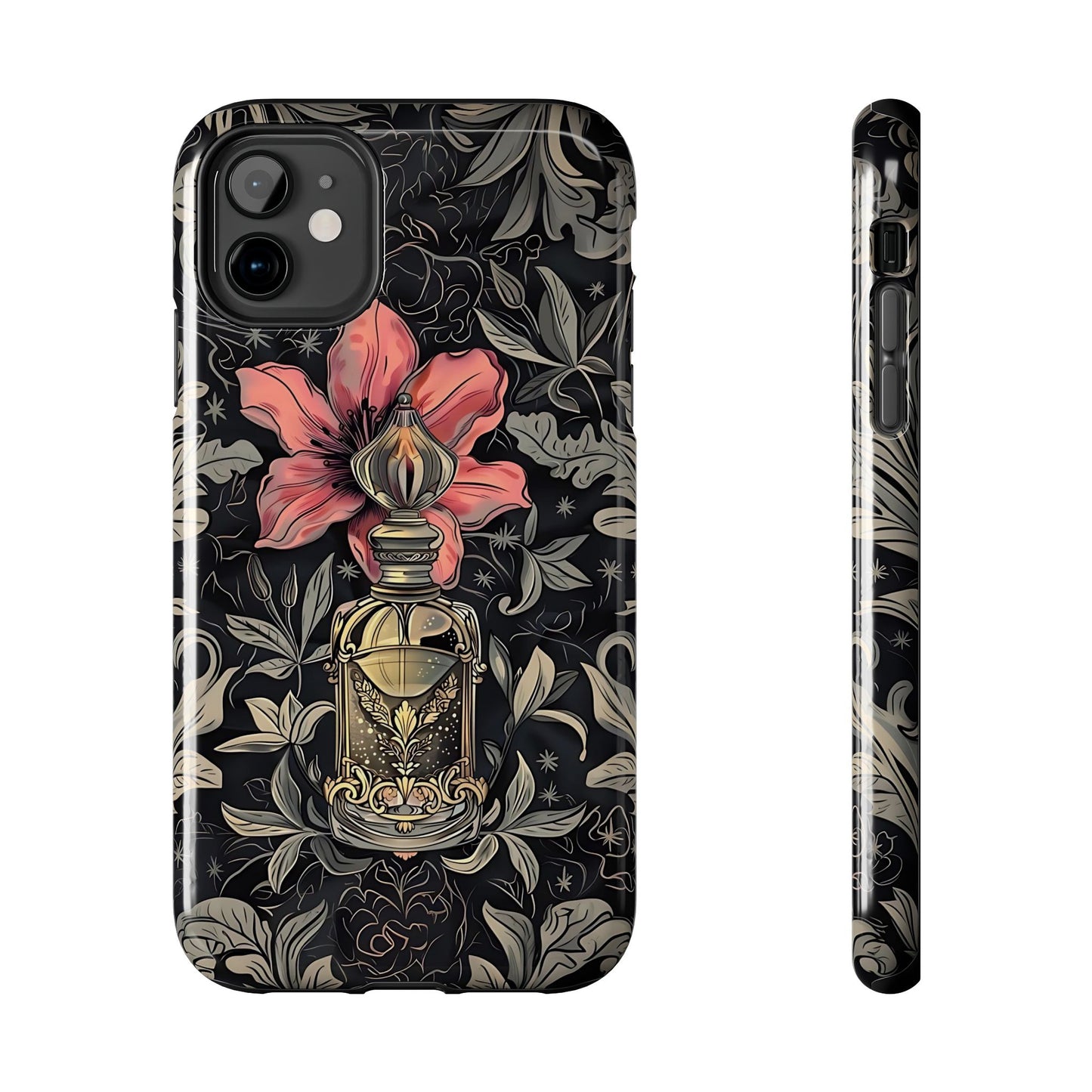 Vintage Black Gold Perfume Phone Case iPhone & Samsung Tough Case