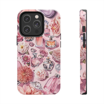 Floral Perfume Gemstone Phone Case iPhone Samsung