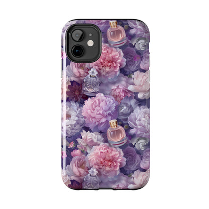 Vintage Floral Perfume Phone Case iPhone Samsung Purple Tough Case