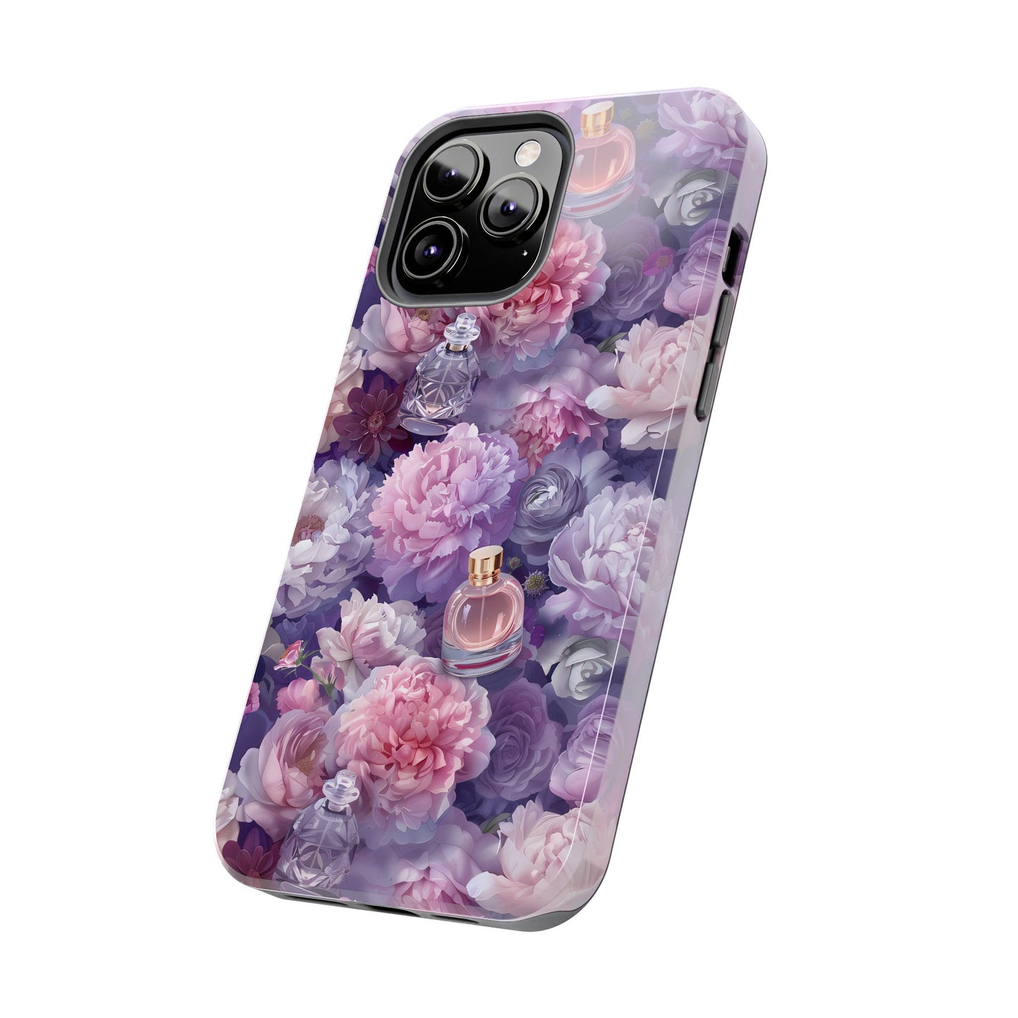 Vintage Floral Perfume Phone Case iPhone Samsung Purple Tough Case