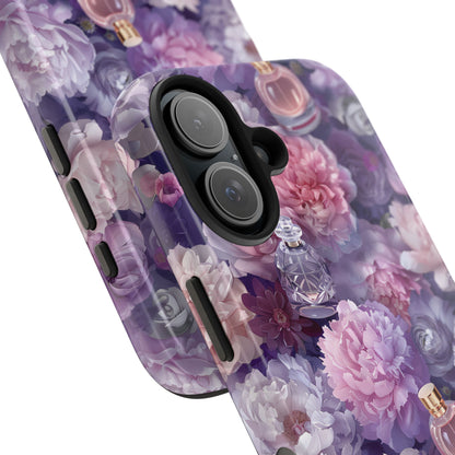 Vintage Floral Perfume Phone Case iPhone Samsung Purple Tough Case