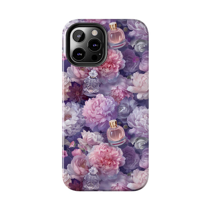 Vintage Floral Perfume Phone Case iPhone Samsung Purple Tough Case