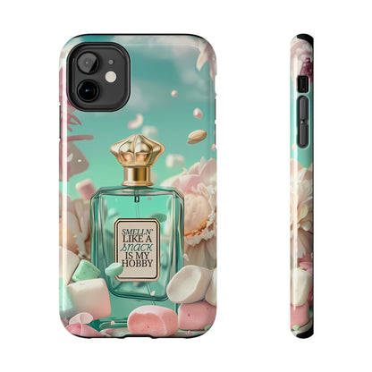 Perfume Marshmallow Phone Case iPhone Samsung "Smelln' Like A Snack Is My Hobby"