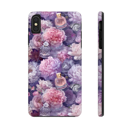 Vintage Floral Perfume Phone Case iPhone Samsung Purple Tough Case