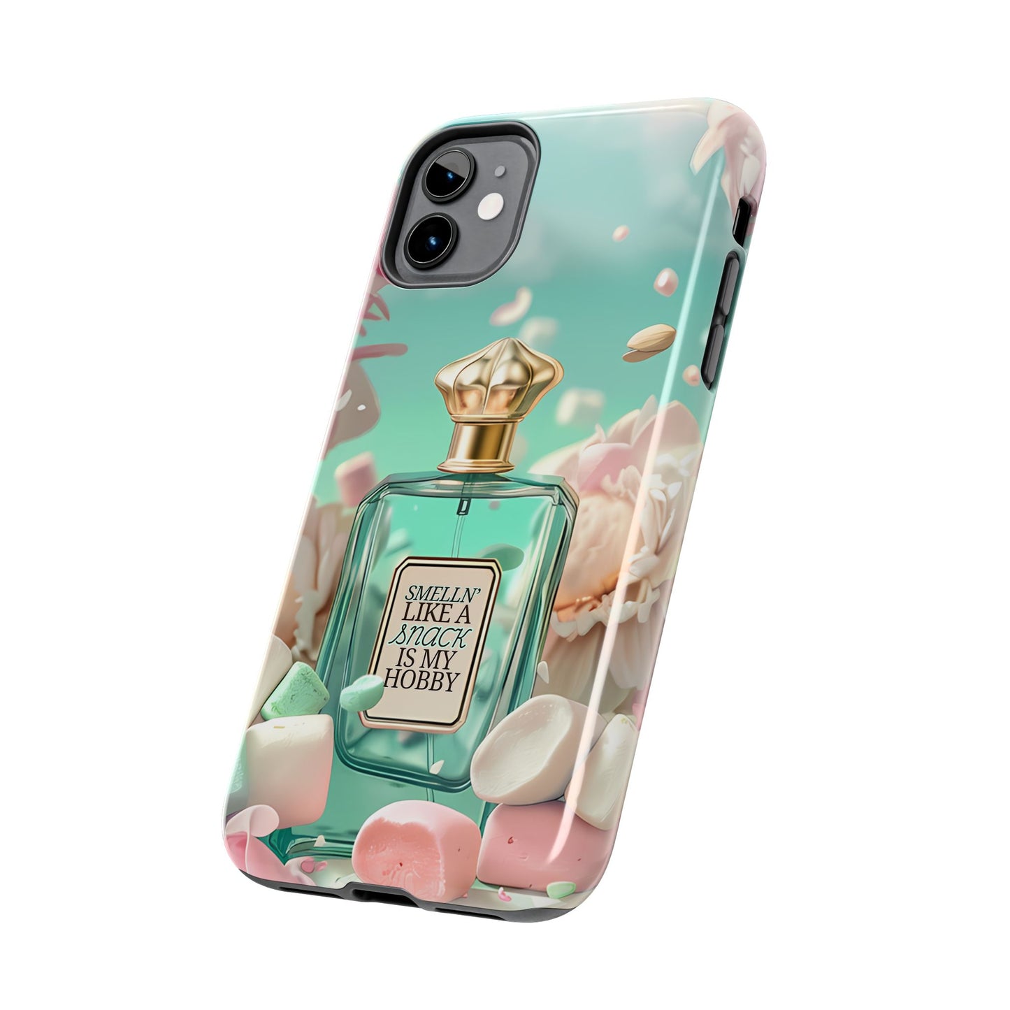 Perfume Marshmallow Phone Case iPhone Samsung "Smelln' Like A Snack Is My Hobby"