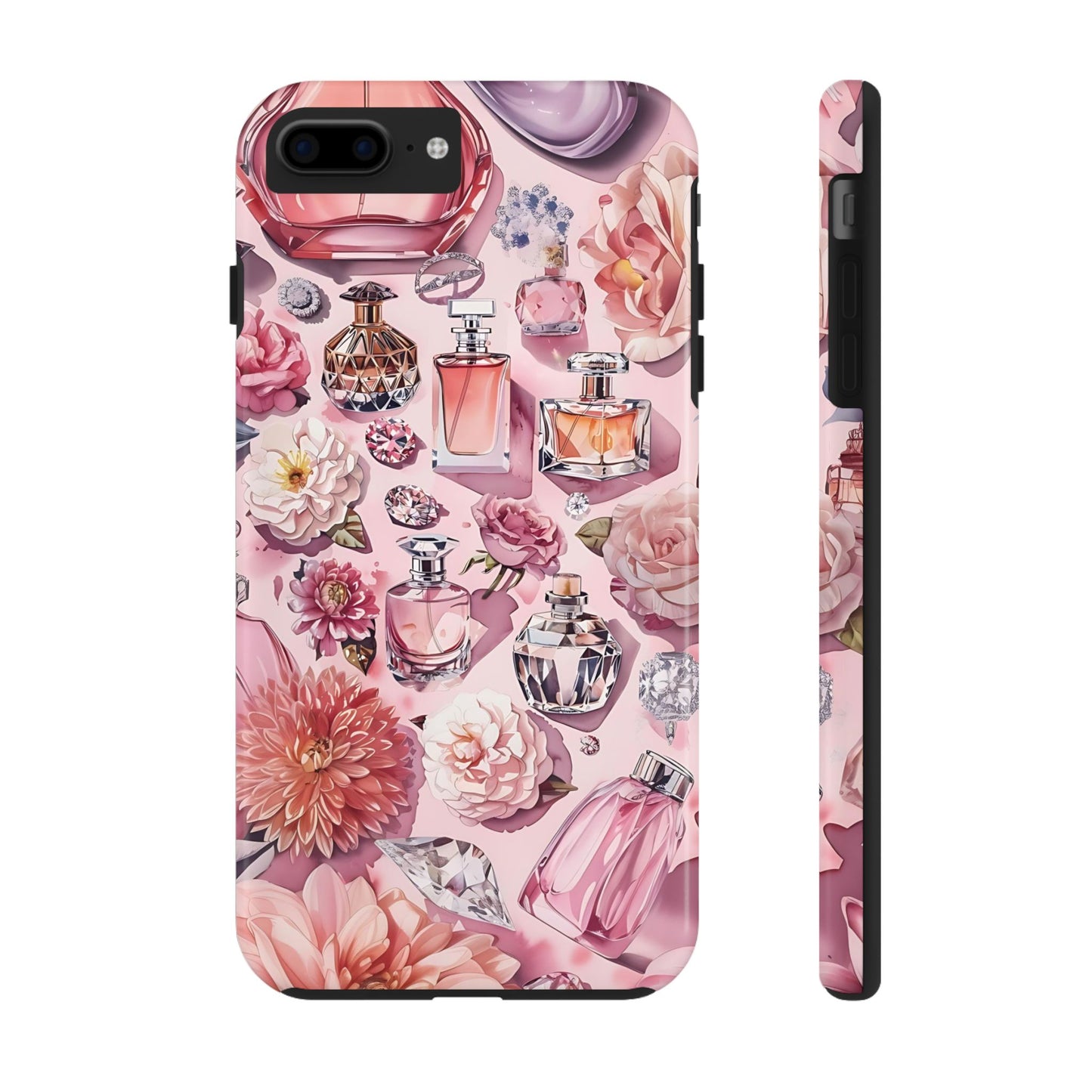 Floral Perfume Gemstone Phone Case iPhone Samsung