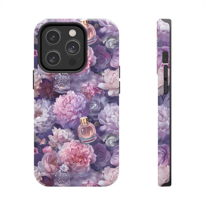 Vintage Floral Perfume Phone Case iPhone Samsung Purple Tough Case