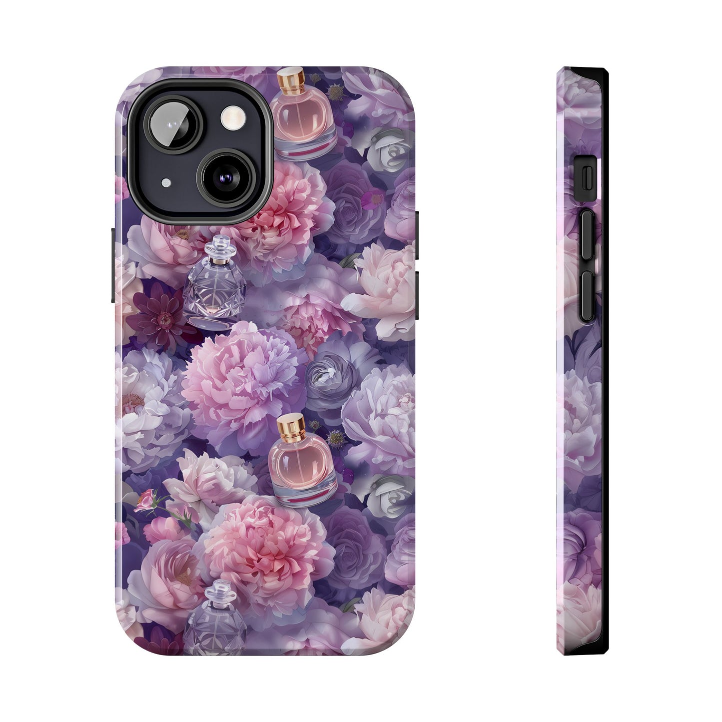 Vintage Floral Perfume Phone Case iPhone Samsung Purple Tough Case