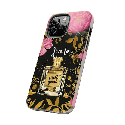 Vintage Perfume Phone Case iPhone Samsung "Live To Smell Good" Tough Case