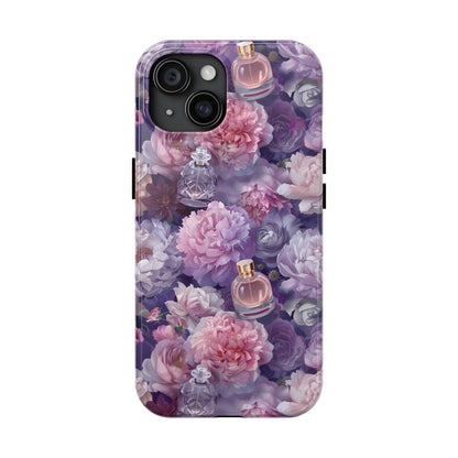 Vintage Floral Perfume Phone Case iPhone Samsung Purple Tough Case